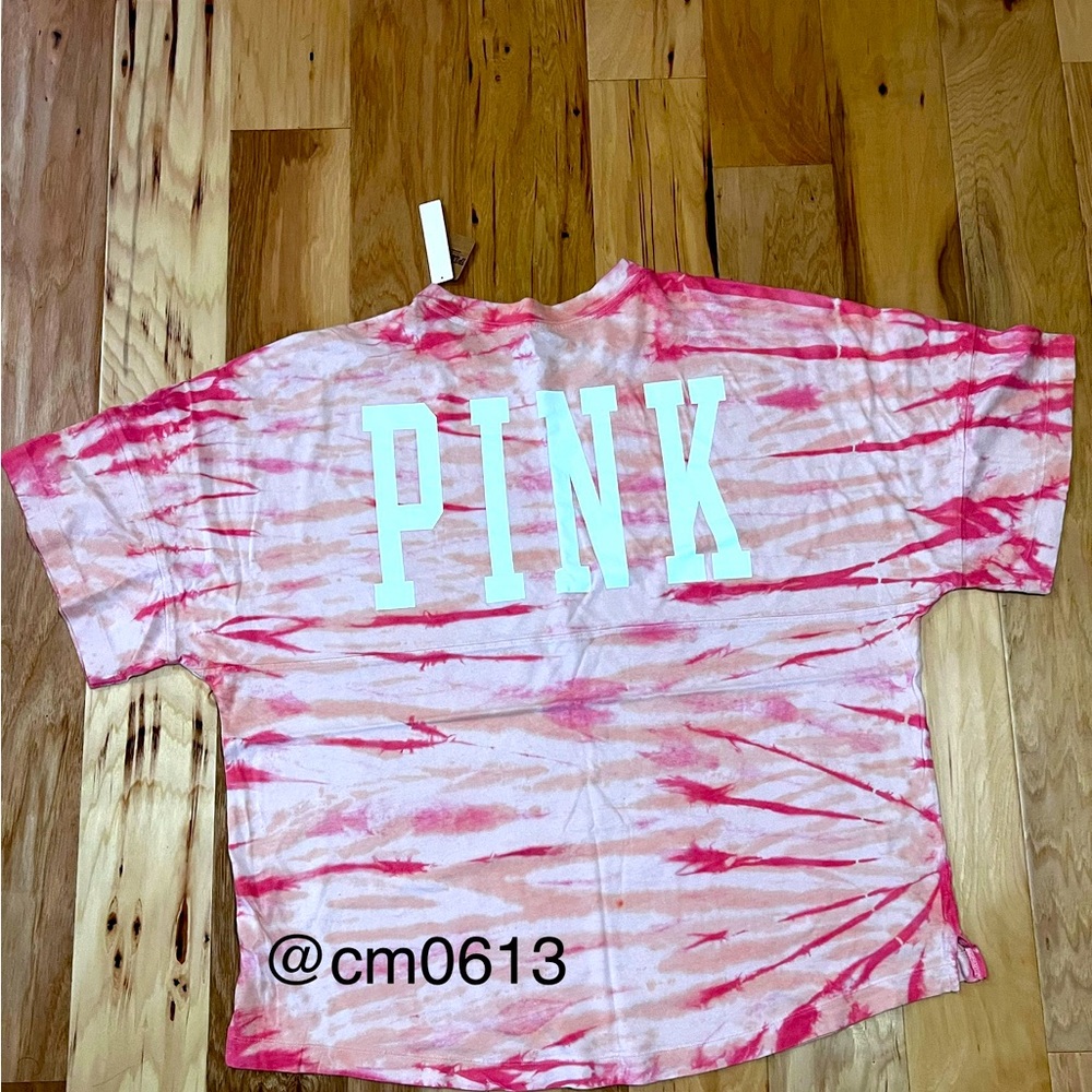 VS PINK TIE DYE SHIRT PINK COLORS